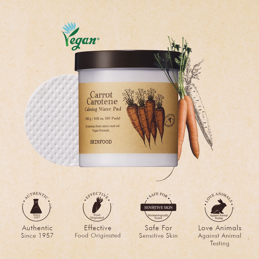 Carrot Carotene Calming Water Pad (60 pcs)