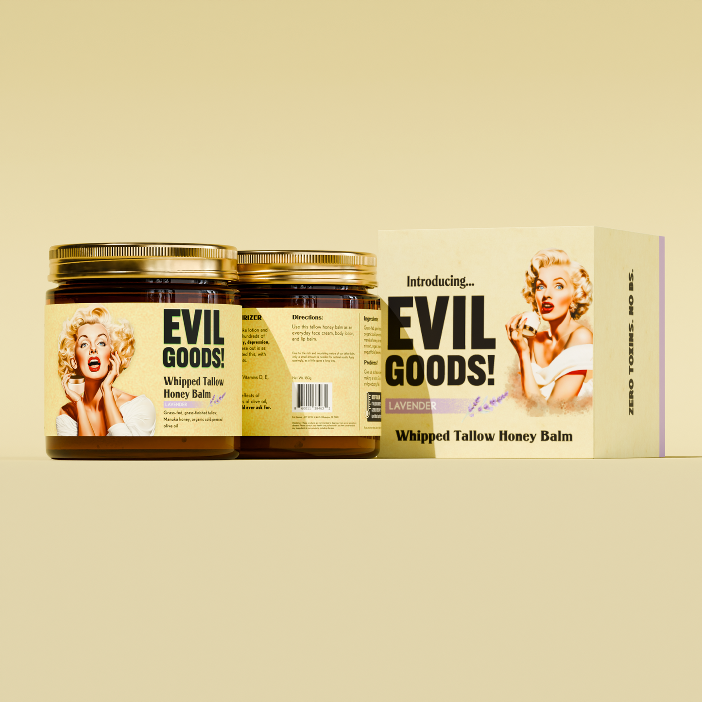 EvilGoods! Baume Fouetté au Suif de Bœuf et au Miel de Manuka